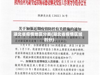 湖北省疫情地区分类(湖北省疫情区域划分)