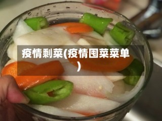 疫情剩菜(疫情囤菜菜单)