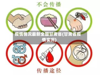 疫情情况最新全国甘肃省(甘肃省疫情实况)