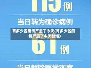 有多少省疫情严重了今天(有多少省疫情严重了今天新增)