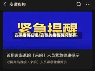 安徽疫情在哪/安徽的疫情情况怎样