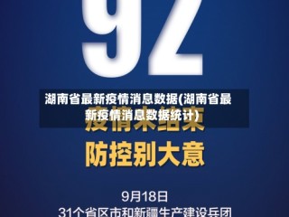 湖南省最新疫情消息数据(湖南省最新疫情消息数据统计)