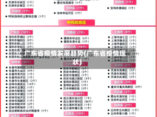 广东省疫情发展趋势(广东省疫情现状)