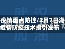 湖南省疫情重点防控/2月7日湖南省疫情防控技术指引发布
