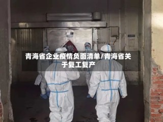 青海省企业疫情负面清单/青海省关于复工复产