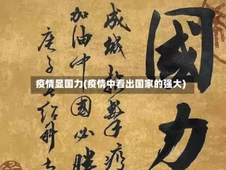 疫情显国力(疫情中看出国家的强大)
