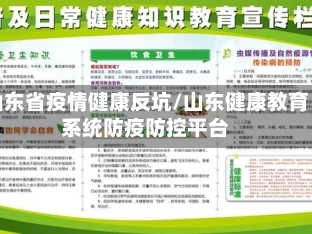 山东省疫情健康反坑/山东健康教育系统防疫防控平台