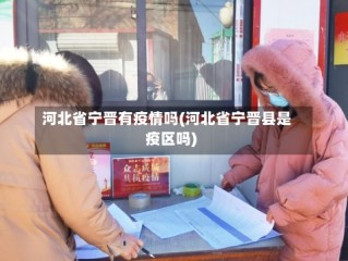 河北省宁晋有疫情吗(河北省宁晋县是疫区吗)