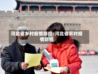 河北省乡村疫情防控/河北省农村疫情防控