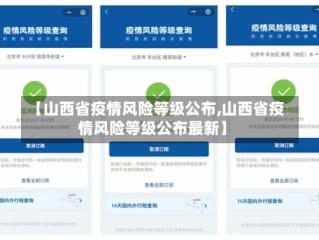 【山西省疫情风险等级公布,山西省疫情风险等级公布最新】