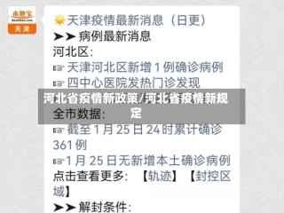 河北省疫情新政策/河北省疫情新规定