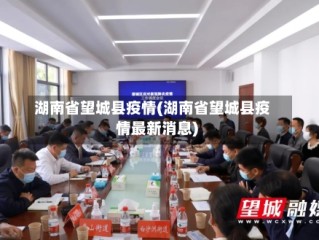 湖南省望城县疫情(湖南省望城县疫情最新消息)