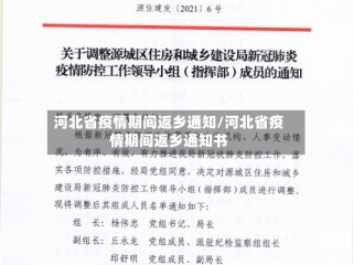 河北省疫情期间返乡通知/河北省疫情期间返乡通知书