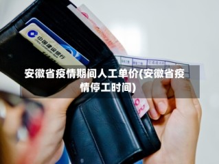 安徽省疫情期间人工单价(安徽省疫情停工时间)