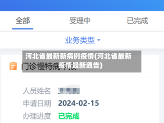河北省最新新病例疫情(河北省最新疫情最新通告)