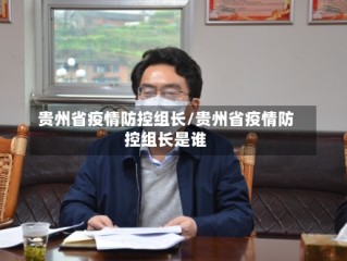 贵州省疫情防控组长/贵州省疫情防控组长是谁