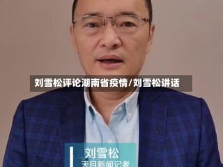 刘雪松评论湖南省疫情/刘雪松讲话