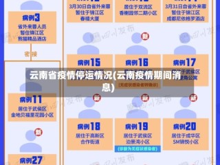 云南省疫情停运情况(云南疫情期间消息)