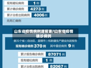 山东省疫情病例通报表/山东省疫情确诊病例