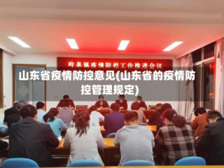 山东省疫情防控意见(山东省的疫情防控管理规定)