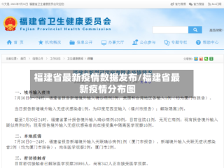 福建省最新疫情数据发布/福建省最新疫情分布图