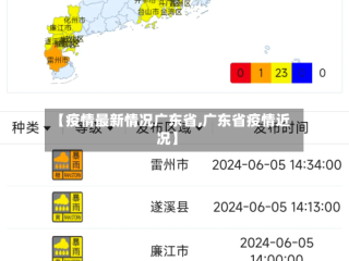 【疫情最新情况广东省,广东省疫情近况】