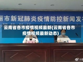 云南省各市疫情视频最新(云南省各市疫情视频最新动态)