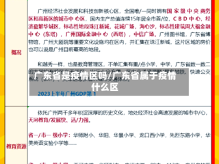 广东省是疫情区吗/广东省属于疫情什么区