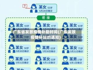 广东省发放疫情补助时间(广东发放疫情补贴的通知)