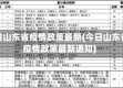 今日山东省疫情政策最新(今日山东省疫情政策最新通知)