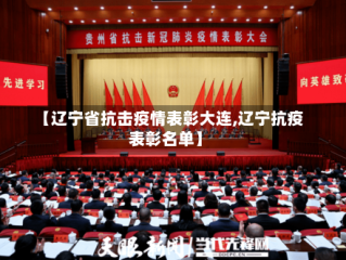 【辽宁省抗击疫情表彰大连,辽宁抗疫表彰名单】