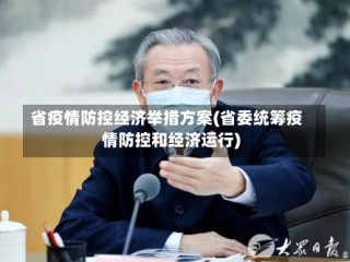 省疫情防控经济举措方案(省委统筹疫情防控和经济运行)