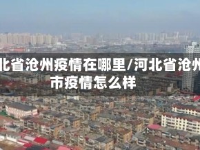 河北省沧州疫情在哪里/河北省沧州市疫情怎么样