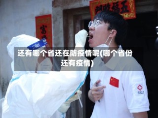 还有哪个省还在防疫情呢(哪个省份还有疫情)
