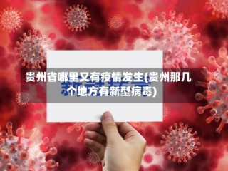 贵州省哪里又有疫情发生(贵州那几个地方有新型病毒)