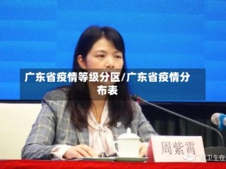 广东省疫情等级分区/广东省疫情分布表