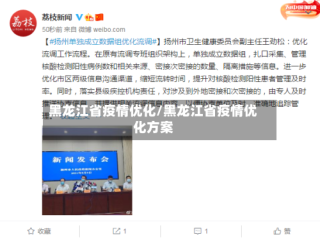 黑龙江省疫情优化/黑龙江省疫情优化方案