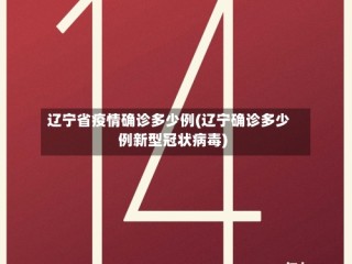 辽宁省疫情确诊多少例(辽宁确诊多少例新型冠状病毒)