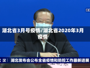 湖北省3月号疫情/湖北省2020年3月疫情