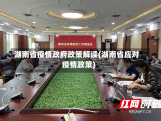 湖南省疫情政府政策解读(湖南省应对疫情政策)