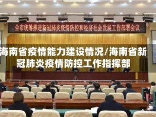 海南省疫情能力建设情况/海南省新冠肺炎疫情防控工作指挥部