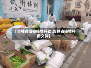 【吉林省防控疫情补助,吉林省疫情补助文件】