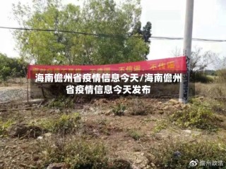 海南儋州省疫情信息今天/海南儋州省疫情信息今天发布