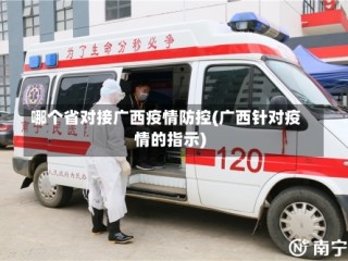 哪个省对接广西疫情防控(广西针对疫情的指示)