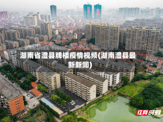 湖南省澧县牌楼疫情视频(湖南澧县最新新闻)