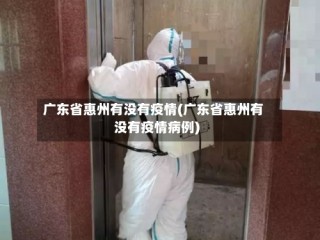 广东省惠州有没有疫情(广东省惠州有没有疫情病例)