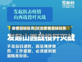 疫情目标任务(抗击疫情目标任务)