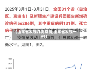 【山东省发现几例疫情,山东省发现一例】