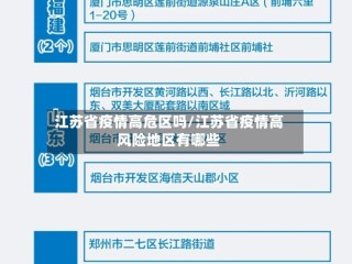 江苏省疫情高危区吗/江苏省疫情高风险地区有哪些