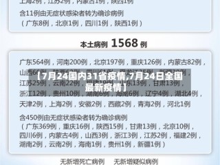 【7月24国内31省疫情,7月24日全国最新疫情】